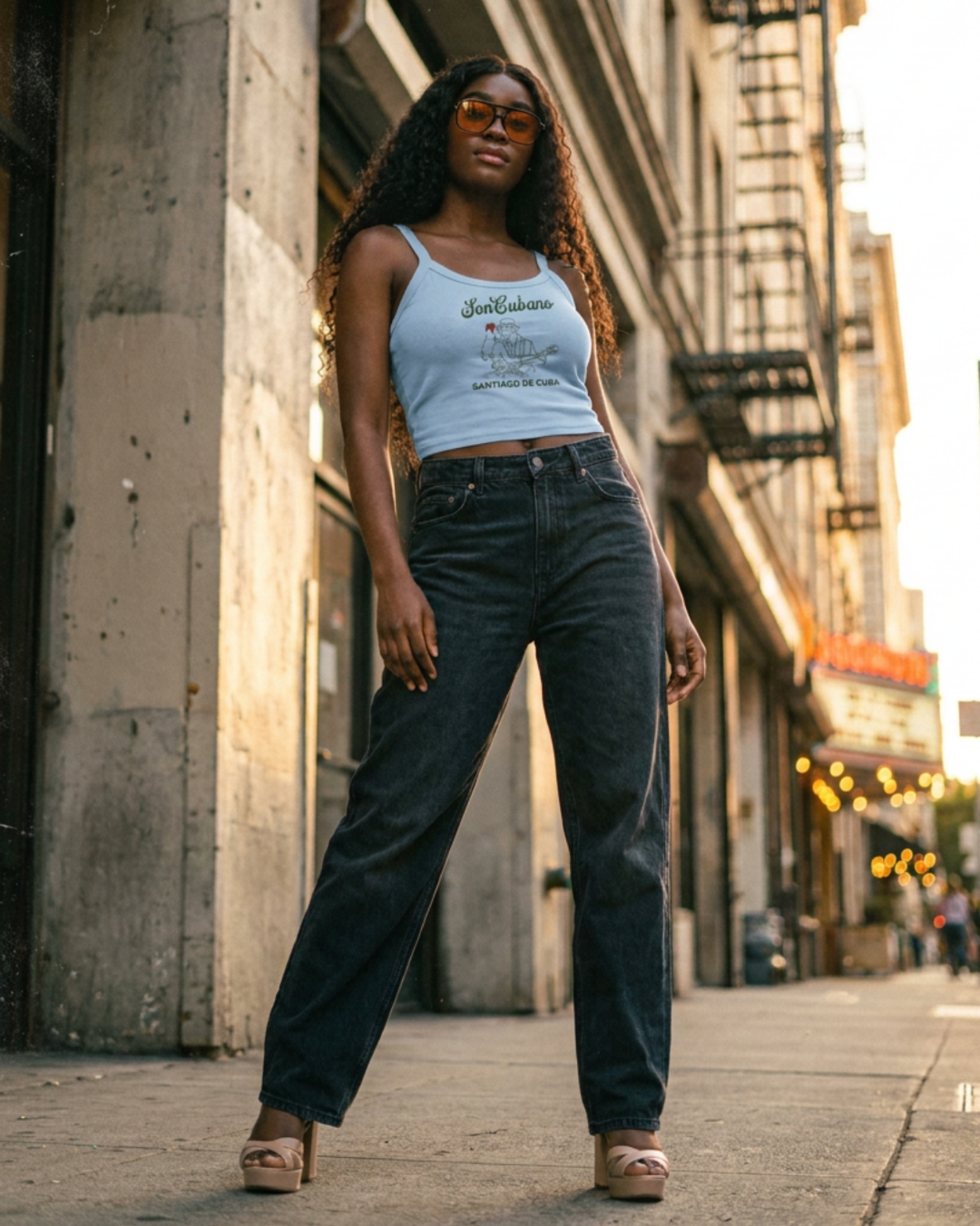 SON Cubano Dancers | Women’s micro-rib tank top