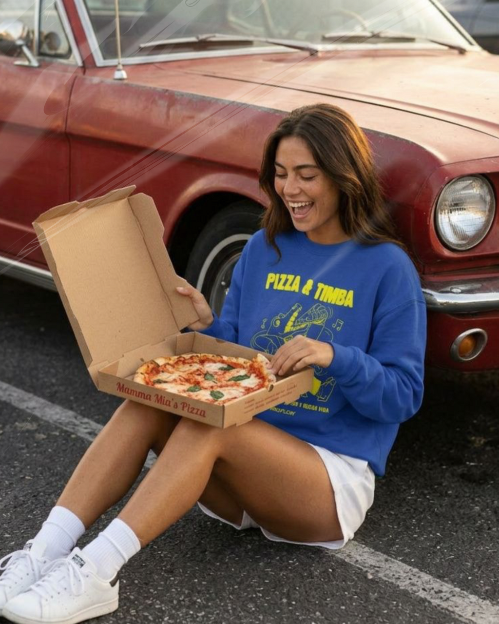 Pizza & Timba | Unisex Premium Sweatshirt