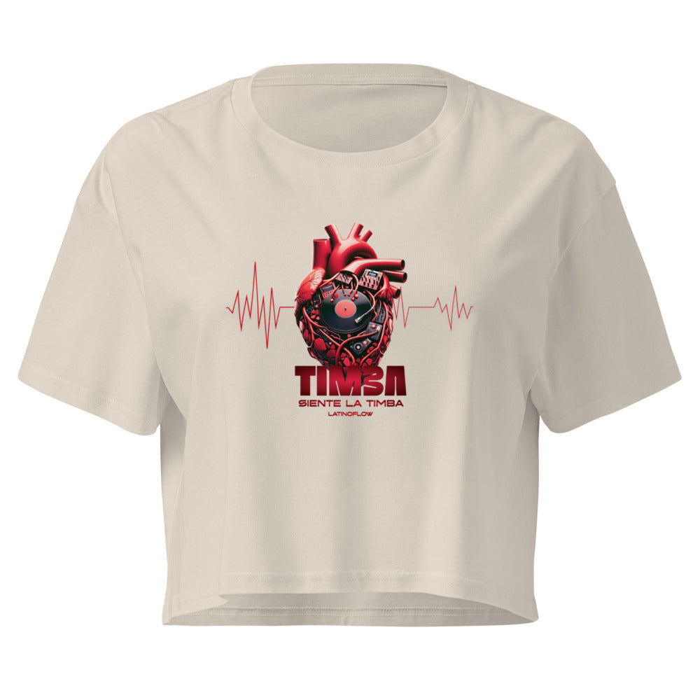 Siente la Timba |  Cotton Latin Dance Streetwear Crop Top