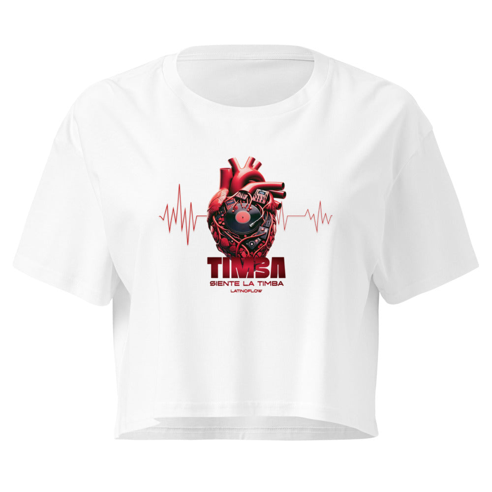 Siente la Timba |  Cotton Latin Dance Streetwear Crop Top